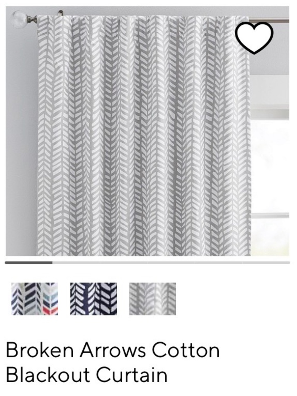 Pottery Barn Kids Broken Arrows Blackout Cutains